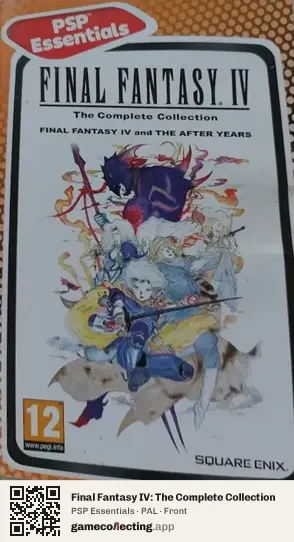 Final Fantasy IV: The Complete Collection PlayStation Portable, PAL box front