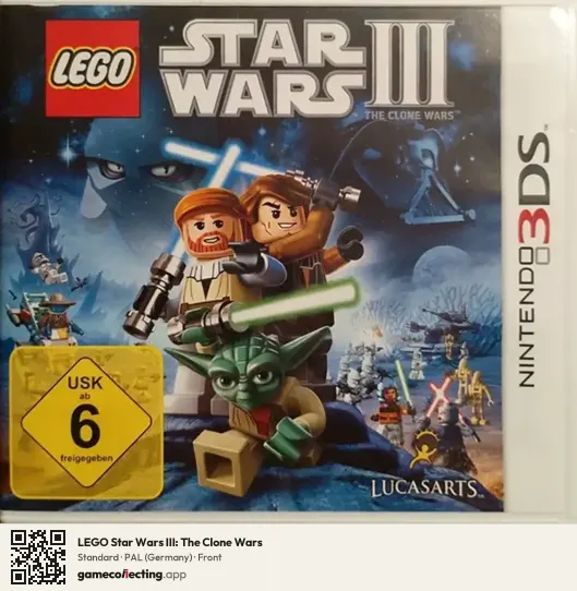 LEGO Star Wars III: The Clone Wars Nintendo 3DS, Germany box front