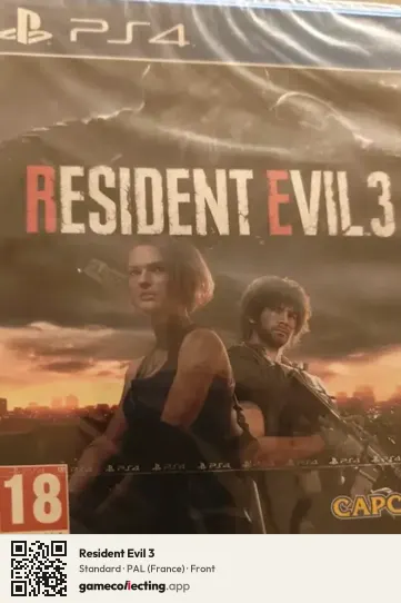 Resident Evil 3 PlayStation 4, France box front