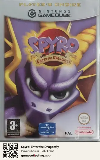 Spyro: Enter the Dragonfly Nintendo GameCube, PAL box front