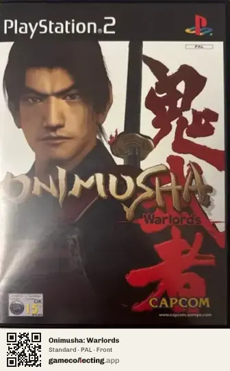 Onimusha: Warlords PlayStation 2, PAL box front
