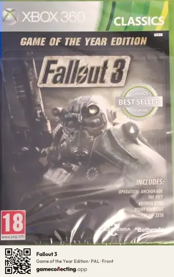 Fallout 3 Xbox 360, PAL box front