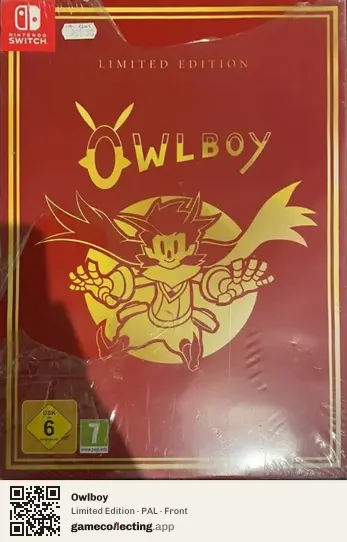 Owlboy Nintendo Switch, PAL box front