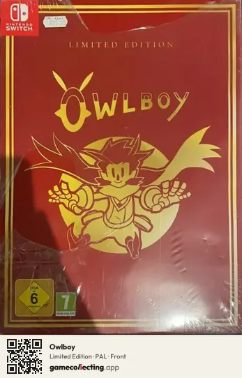 Owlboy Nintendo Switch, PAL box front