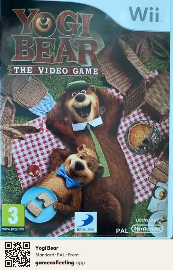 Yogi Bear Nintendo Wii, PAL box front