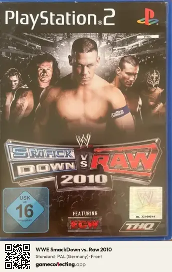 WWE SmackDown vs. Raw 2010 PlayStation 2, Germany box front