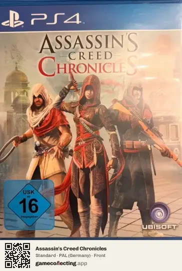 Assassin's Creed Chronicles PlayStation 4, Germany box front