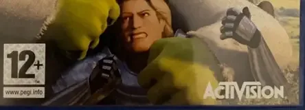 Shrek SuperSlam, the PEGI square on its front