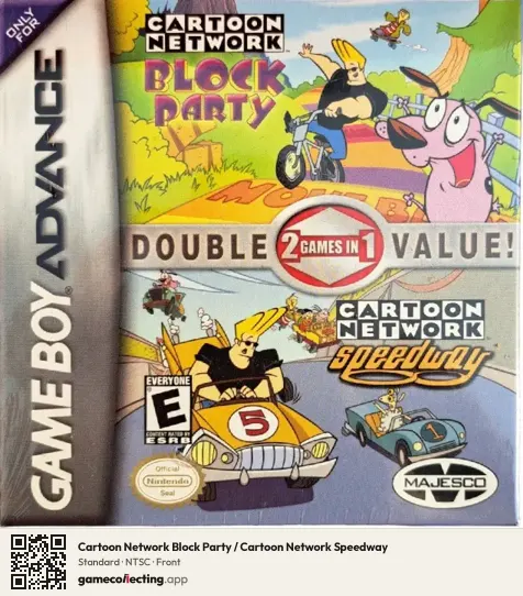 Cartoon Network Block Party / Cartoon Network Speedway Game Boy Advance, NTSC box front
