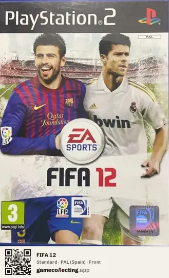 FIFA 12 PlayStation 2, Spain box front