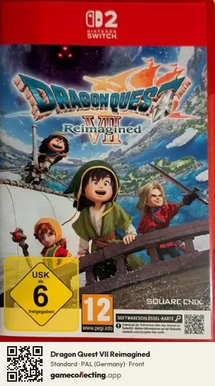 Dragon Quest VII Reimagined Nintendo Switch 2, Germany box front
