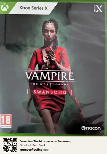 Vampire: The Masquerade: Swansong Xbox Series X, PAL box front