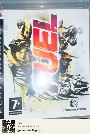 Fuel PlayStation 3, PAL box front
