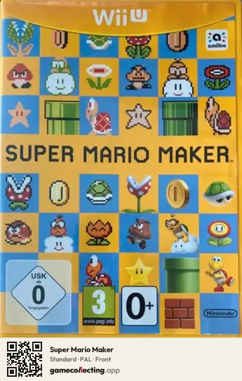Super Mario Maker Nintendo Wii U, PAL box front