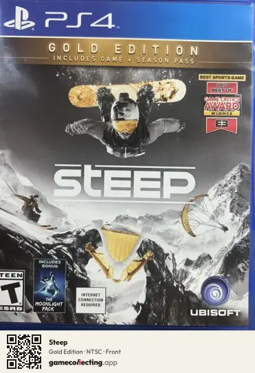 Steep PlayStation 4, NTSC box front