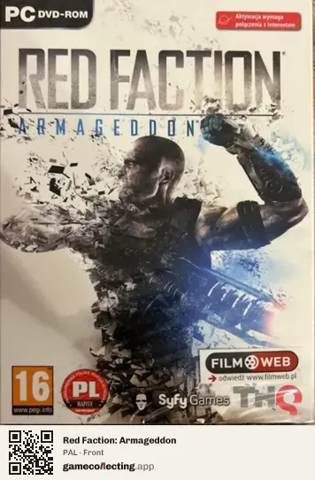 Red Faction: Armageddon Computer, PAL box front