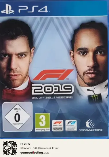 F1 2019 PlayStation 4, Germany box front