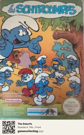 The Smurfs Nintendo Entertainment System, PAL box front