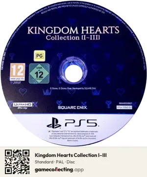 Kingdom Hearts Collection I–III PlayStation 5, PAL disc