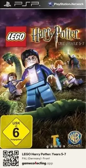 LEGO Harry Potter: Years 5-7 PlayStation Portable, Germany box front