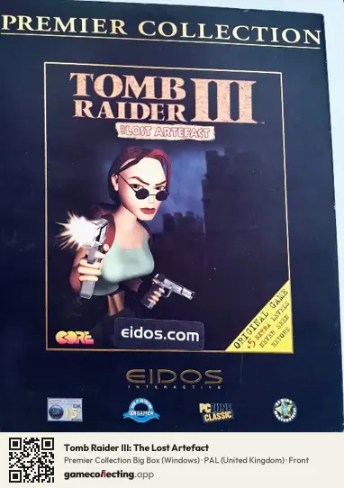 Tomb Raider III: The Lost Artefact Computer, United Kingdom box front