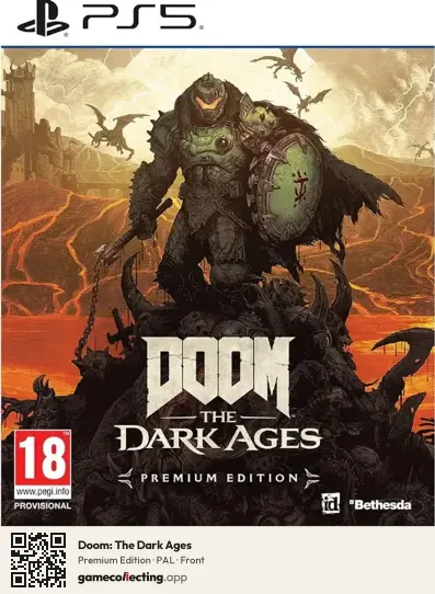 Doom: The Dark Ages PlayStation 5, PAL box front