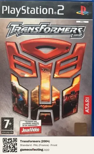 Transformers (2004) PlayStation 2, France box front