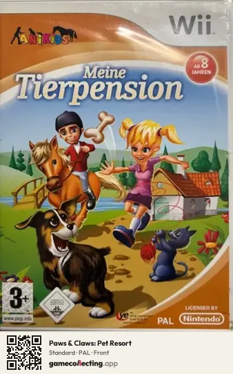 Paws & Claws: Pet Resort Nintendo Wii, PAL box front