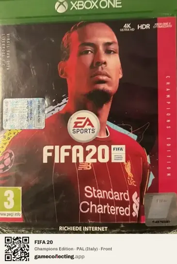FIFA 20 Xbox One, Italy box front