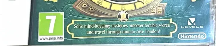 Professor Layton and the Unwound Future, the PEGI square on its front