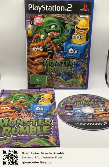 Buzz! Junior: Monster Rumble PlayStation 2, Australia box front