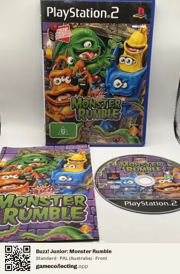 Buzz! Junior: Monster Rumble PlayStation 2, Australia box front