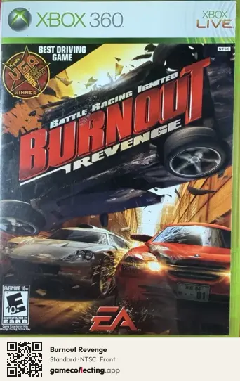 Burnout Revenge Xbox 360, NTSC box front