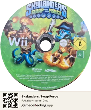 Skylanders: Swap Force Nintendo Wii, PAL disc
