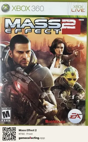 Mass Effect 2 Xbox 360, NTSC box front