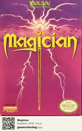 Magician Nintendo Entertainment System, NTSC box front