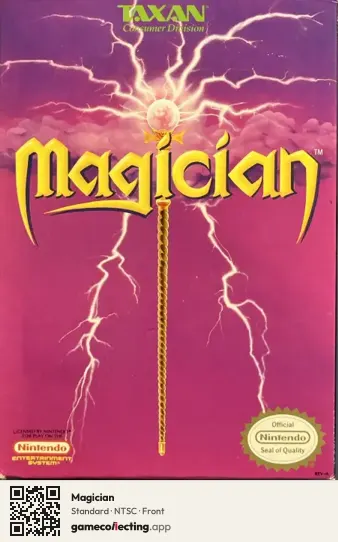 Magician Nintendo Entertainment System, NTSC box front