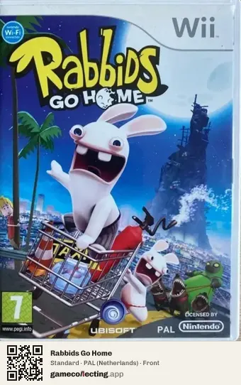 Rabbids Go Home Nintendo Wii, Netherlands box front