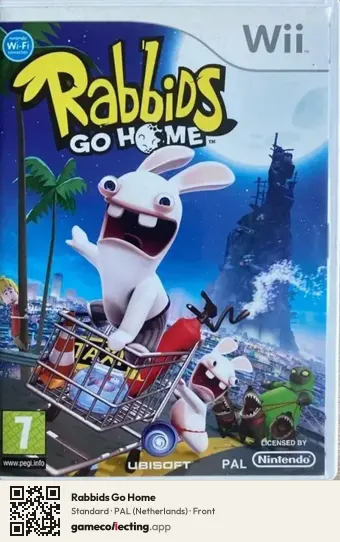 Rabbids Go Home Nintendo Wii, Netherlands box front