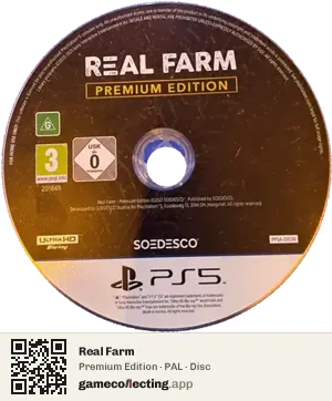Real Farm PlayStation 5, PAL disc