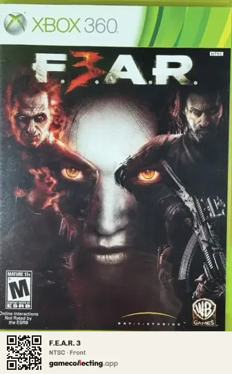 F.E.A.R. 3 Xbox 360, NTSC box front