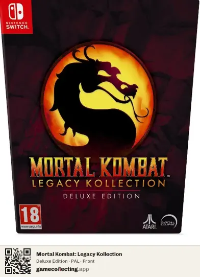 Mortal Kombat: Legacy Kollection Nintendo Switch, PAL box front