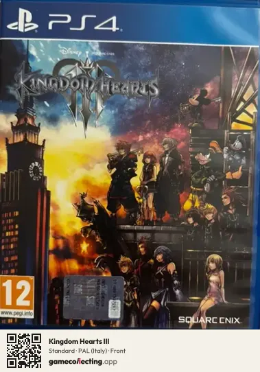 Kingdom Hearts III PlayStation 4, Italy box front