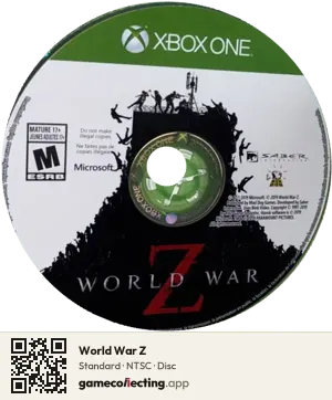 World War Z Xbox One, NTSC disc
