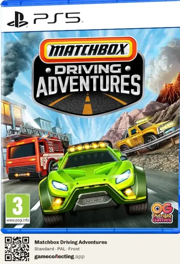 Matchbox Driving Adventures PlayStation 5, PAL box front