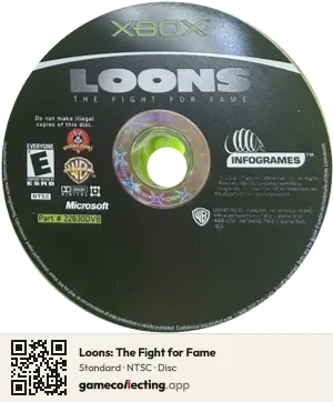 Loons: The Fight for Fame Xbox, NTSC disc