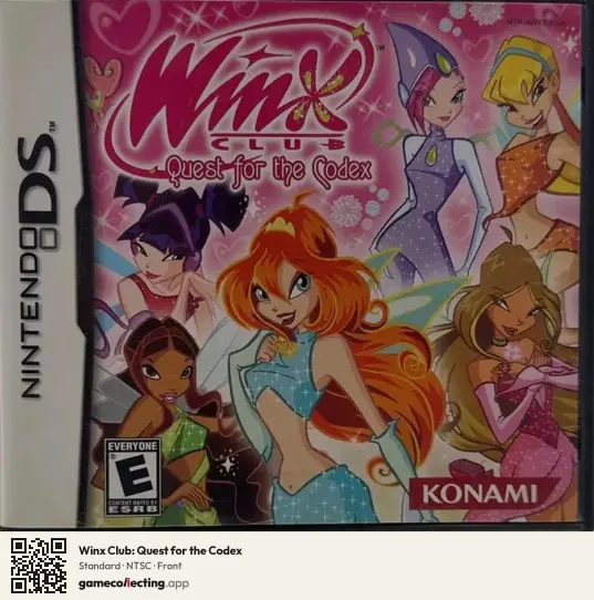 Winx Club: Quest for the Codex Nintendo DS, NTSC box front