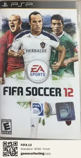 FIFA 12 PlayStation Portable, NTSC box front