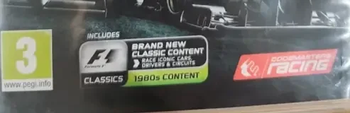 F1 2013, the PEGI square on its front