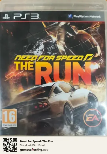 Need for Speed: The Run PlayStation 3, PAL box front